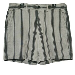 Madewell‎ Men's Striped Shorts Size L Hemp Cotton Blend Casual